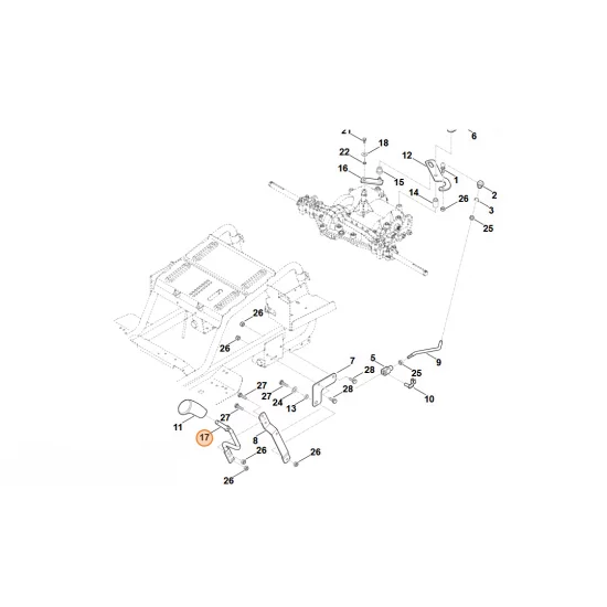 STIHL  Dźwignia włączająca 6160 764 0200
